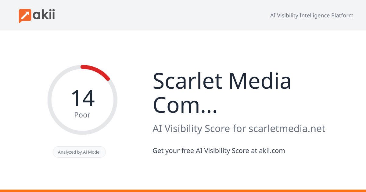 Scarlet Media Communication & Consultancy AI Visibility Score