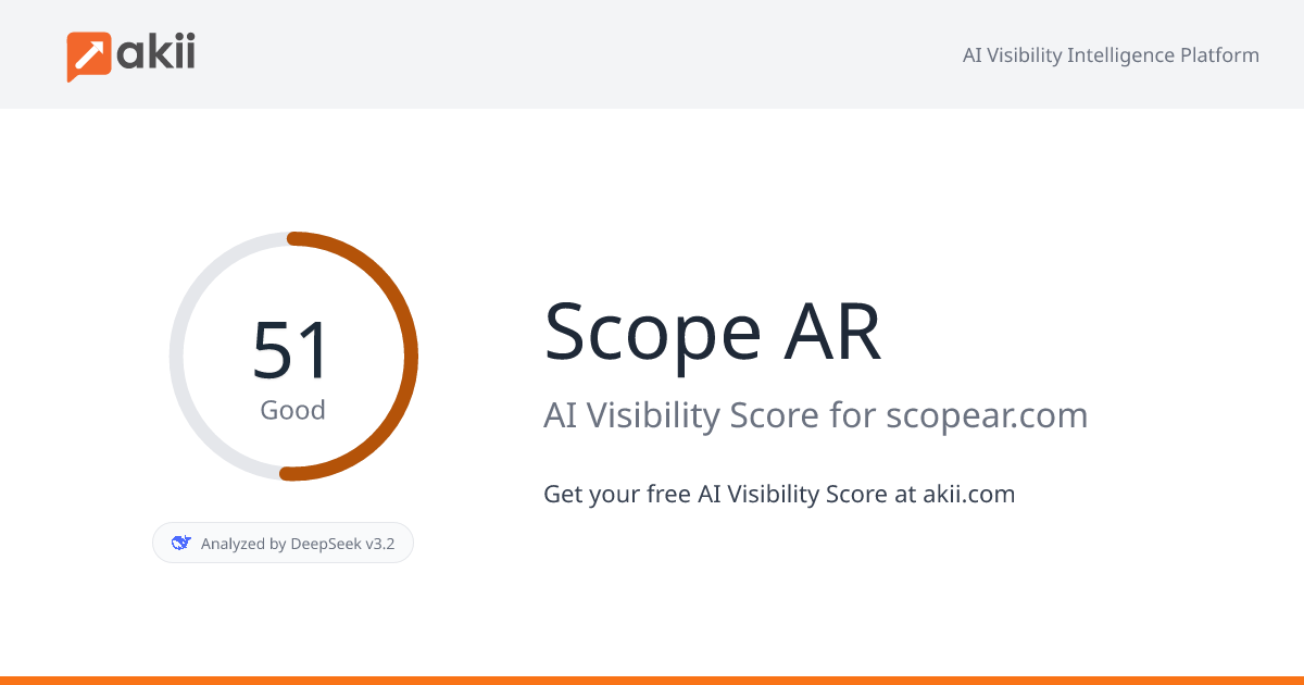 Scope AR AI Visibility Score