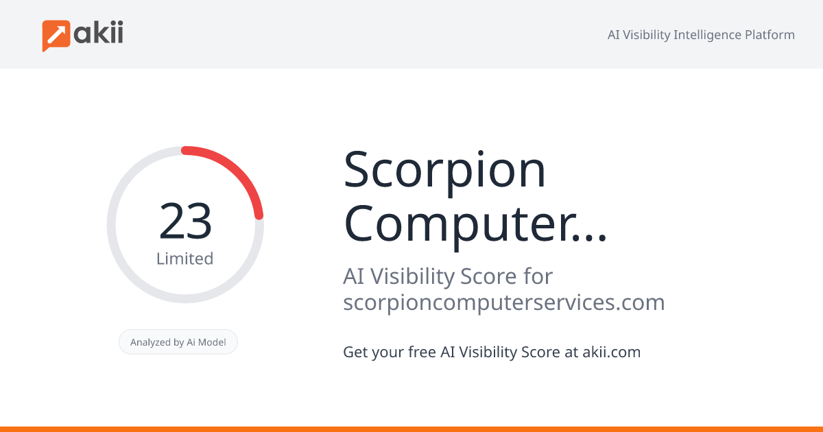 Scorpion Computer Services AI Visibility Score