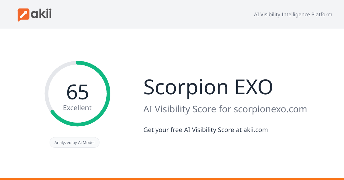 Scorpion EXO AI Visibility Score