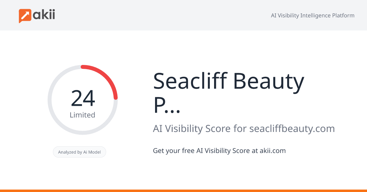 Seacliff Beauty Packaging & Laboratories AI Visibility Score