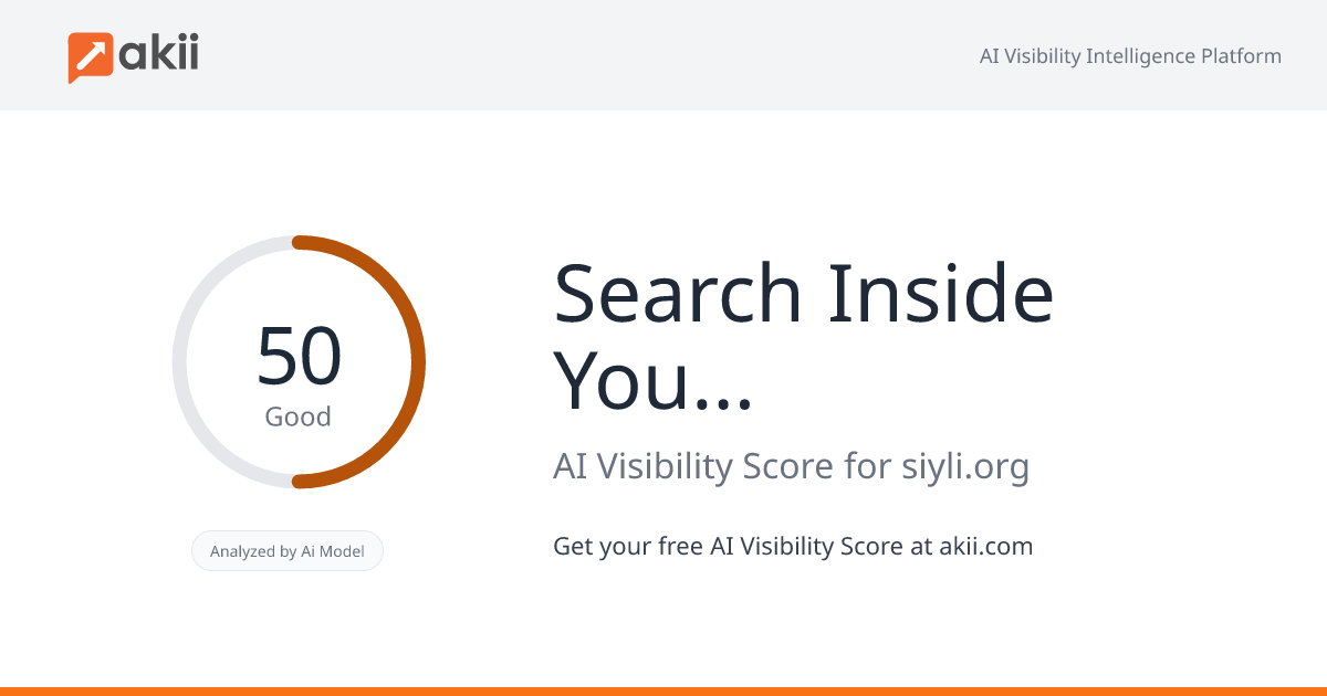 Search Inside Yourself Leadership Institute AI Visibility Score