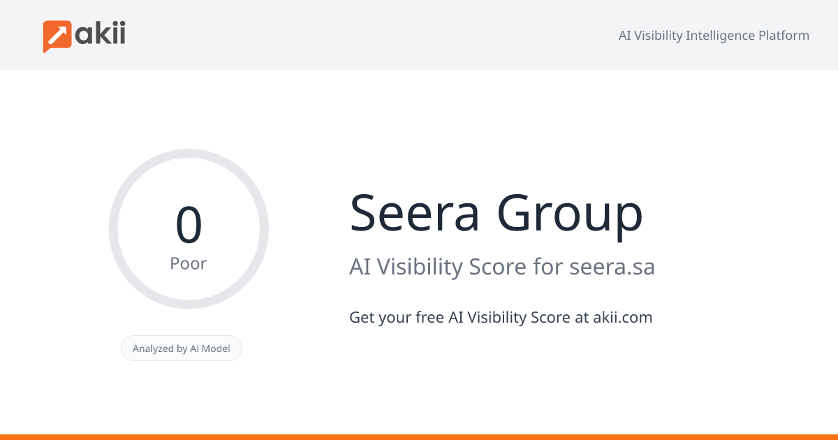 Seera Group AI Visibility Score