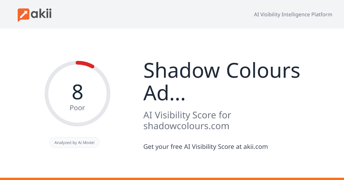 Shadow Colours Advertising LLC AI Visibility Score