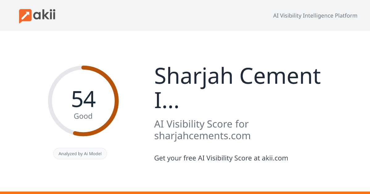Sharjah Cement & Industrial Development Co. AI Visibility Score