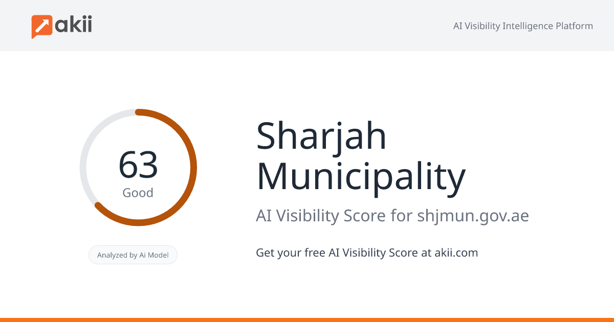 Sharjah Municipality AI Visibility Score