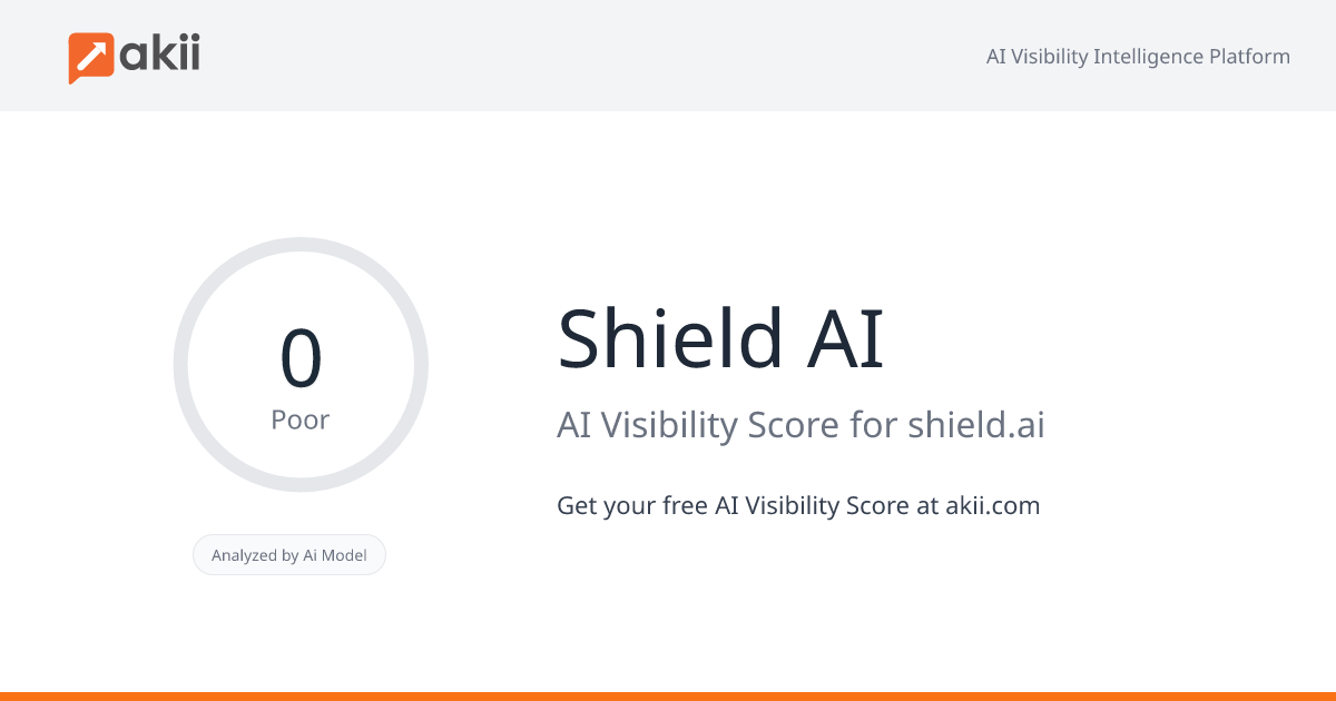 Shield AI AI Visibility Score