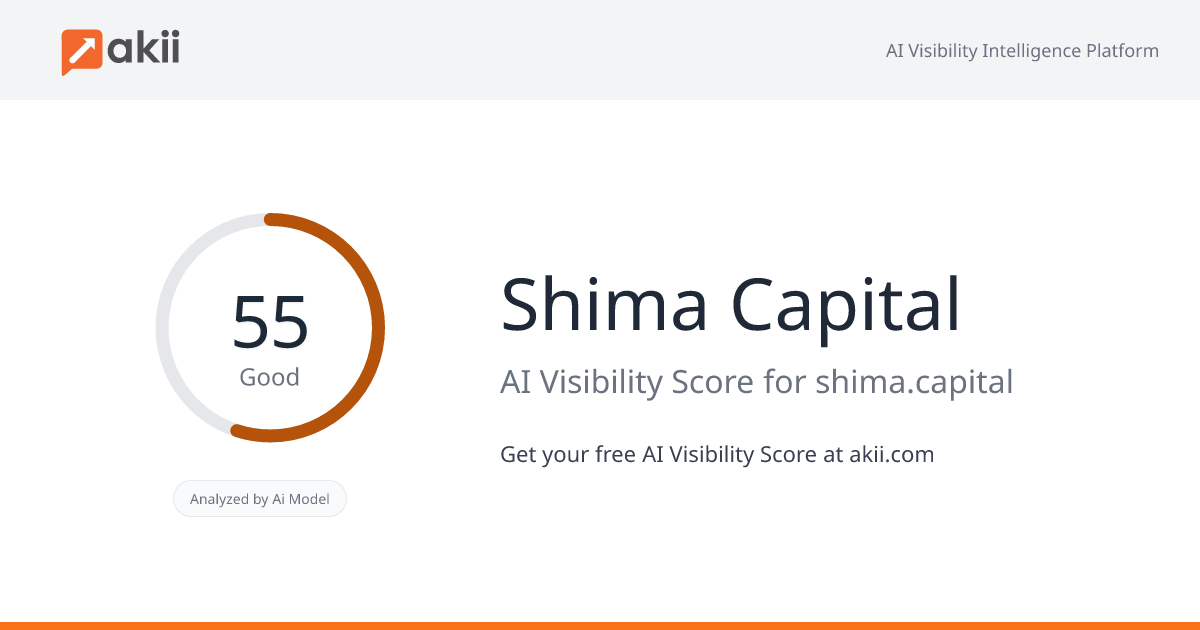Shima Capital AI Visibility Score