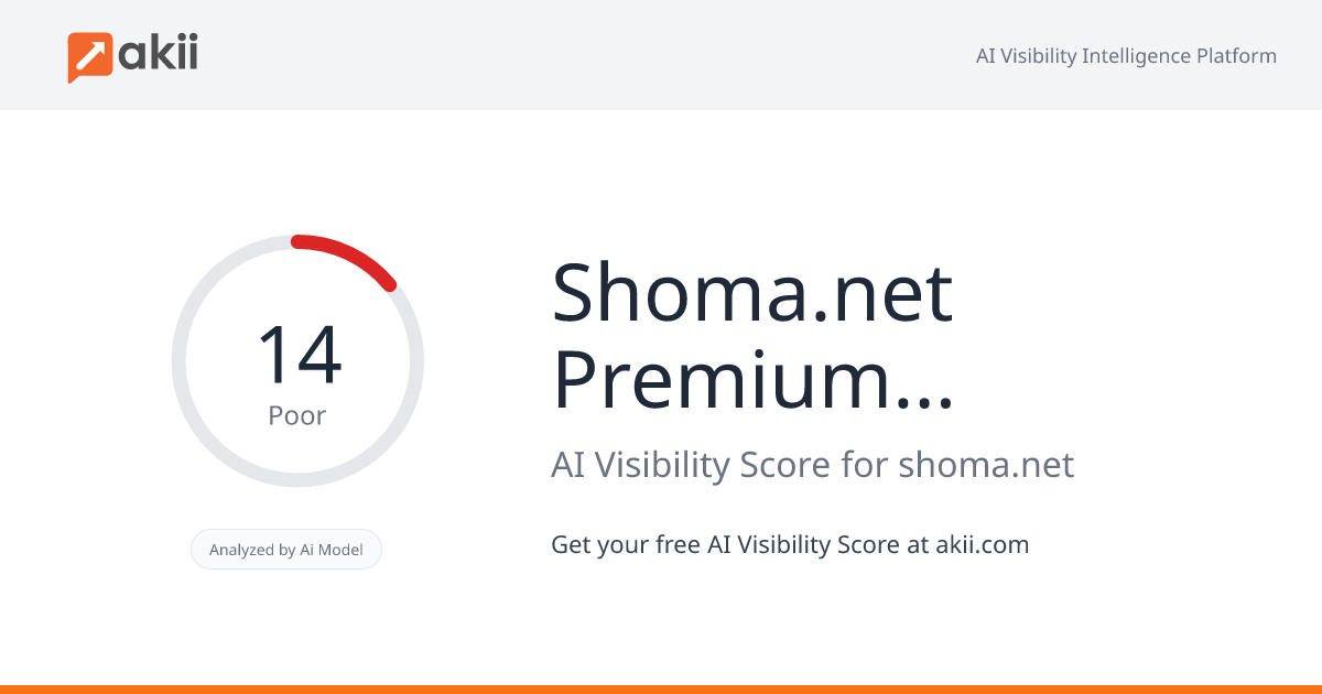 Shoma.net Premium IT Solution AI Visibility Score