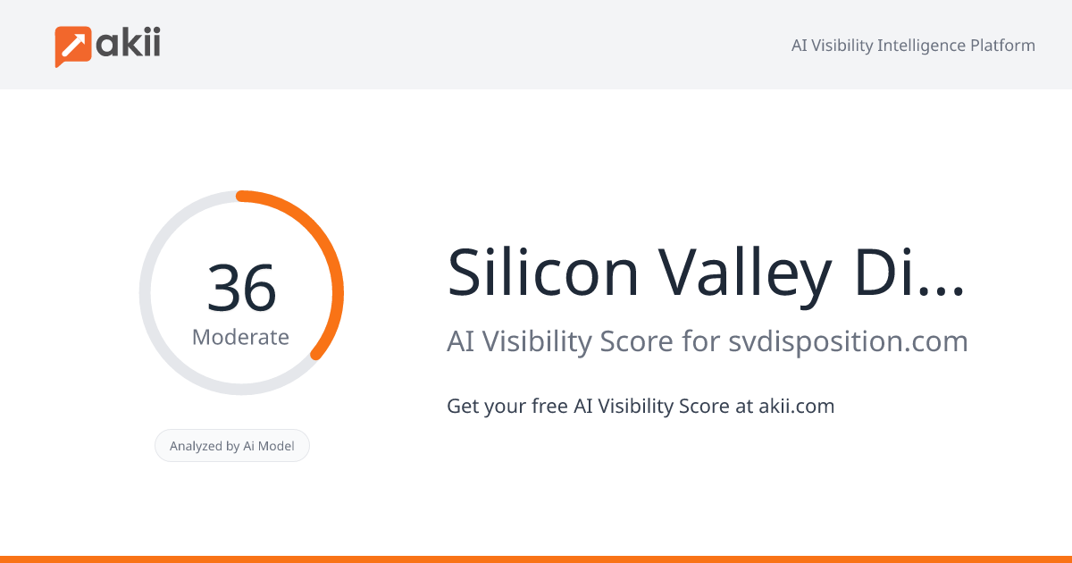 Silicon Valley Disposition (SVD) AI Visibility Score
