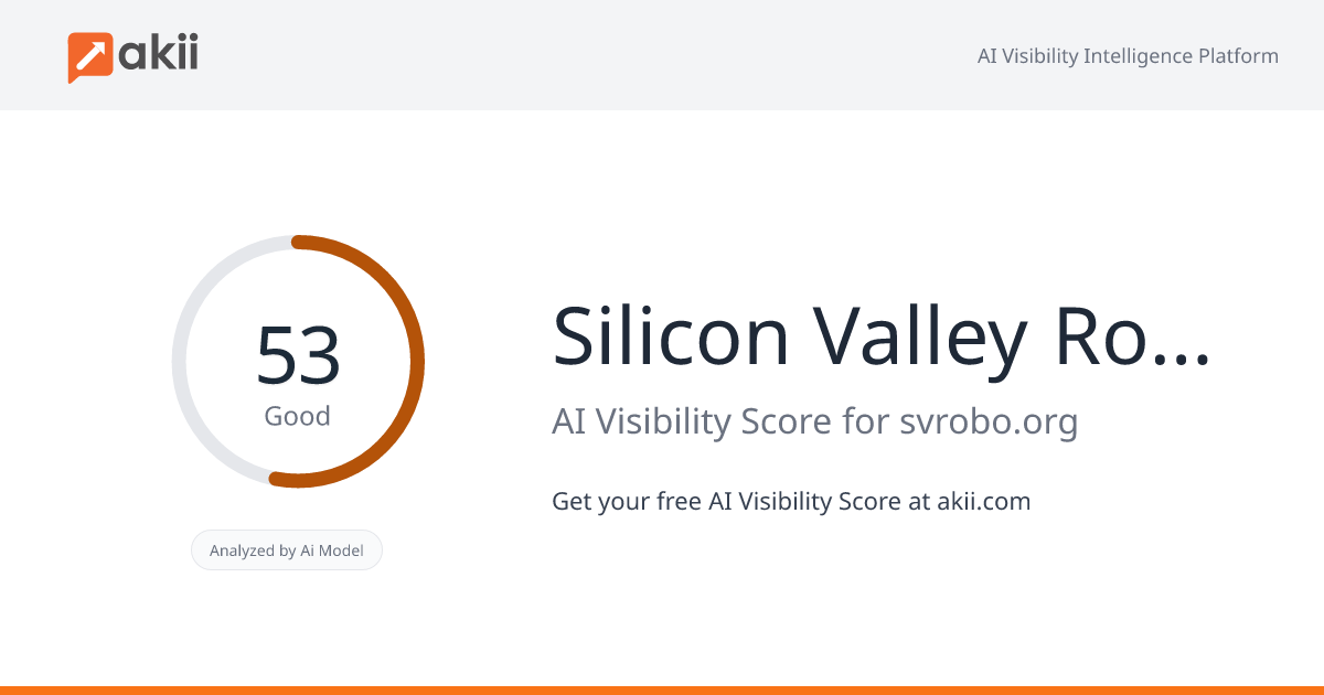 Silicon Valley Robotics AI Visibility Score