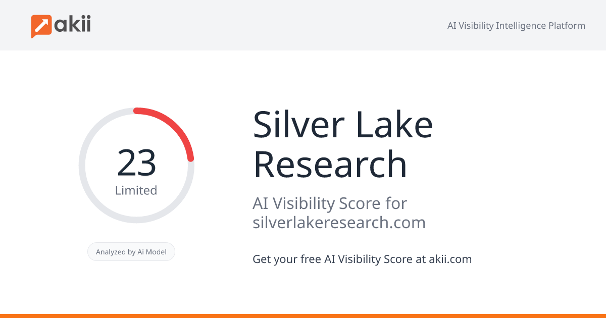 Silver Lake Research AI Visibility Score