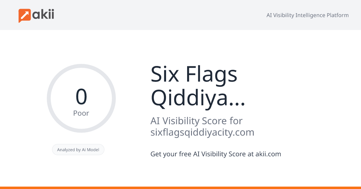Six Flags Qiddiya City AI Visibility Score