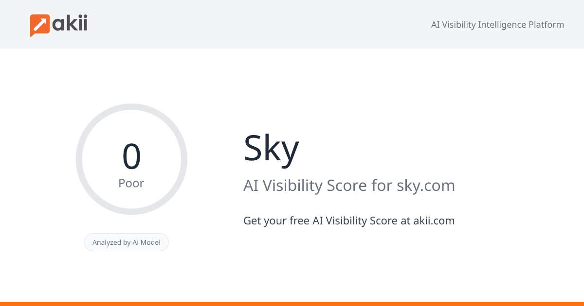 Sky AI Visibility Score