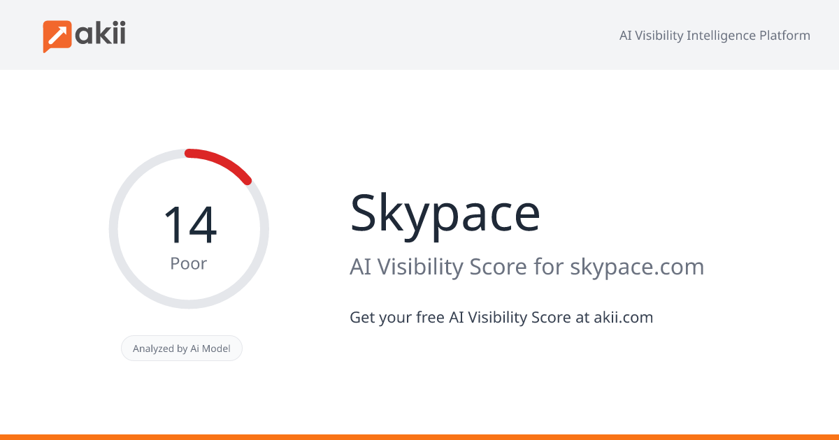 Skypace AI Visibility Score