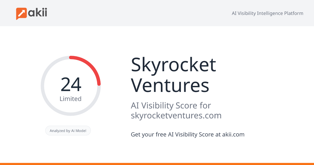 Skyrocket Ventures AI Visibility Score