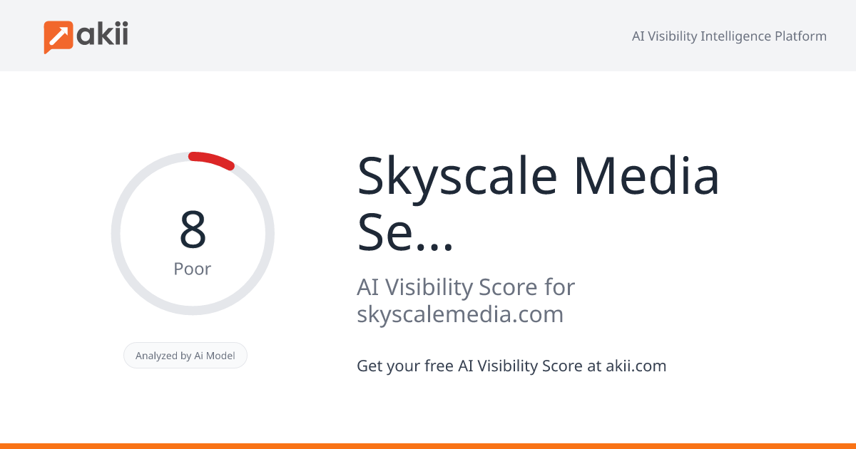 Skyscale Media Services AI Visibility Score