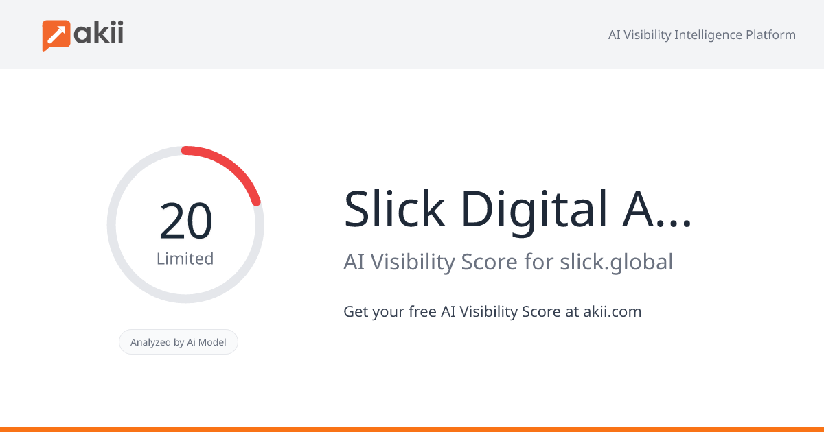 Slick - Digital Agency AI Visibility Score
