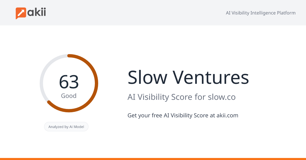 Slow Ventures AI Visibility Score