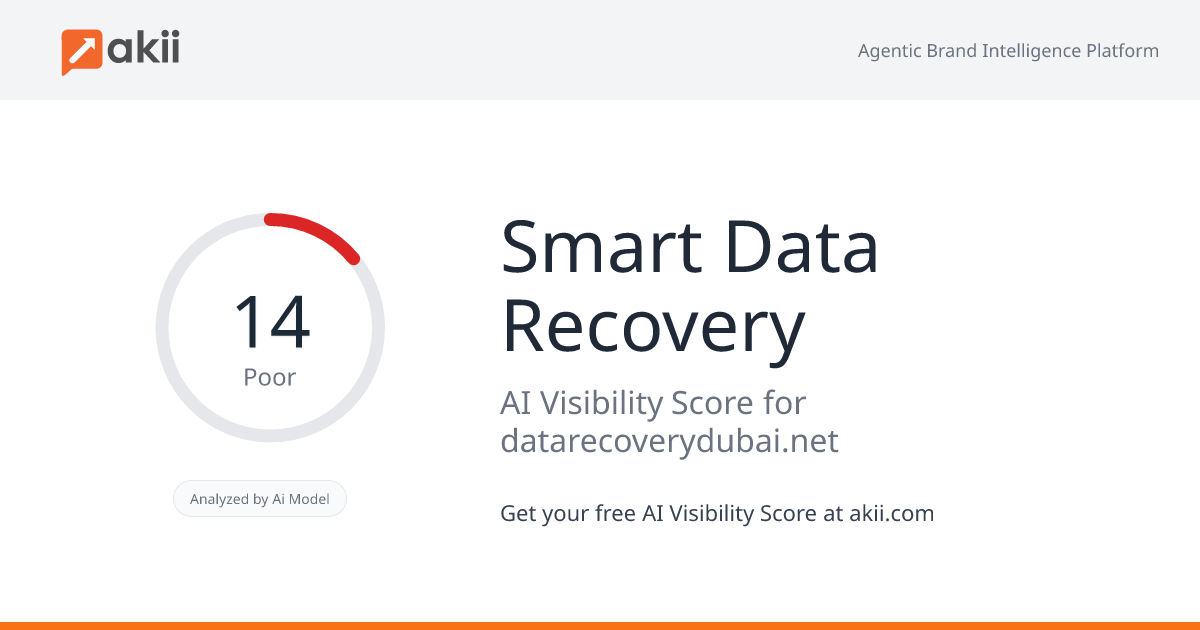 Smart Data Recovery AI Visibility Score