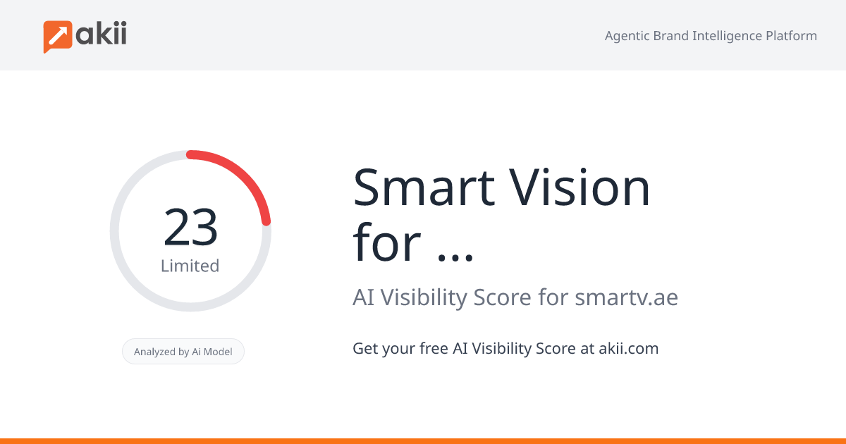 Smart Vision for Information Systems AI Visibility Score