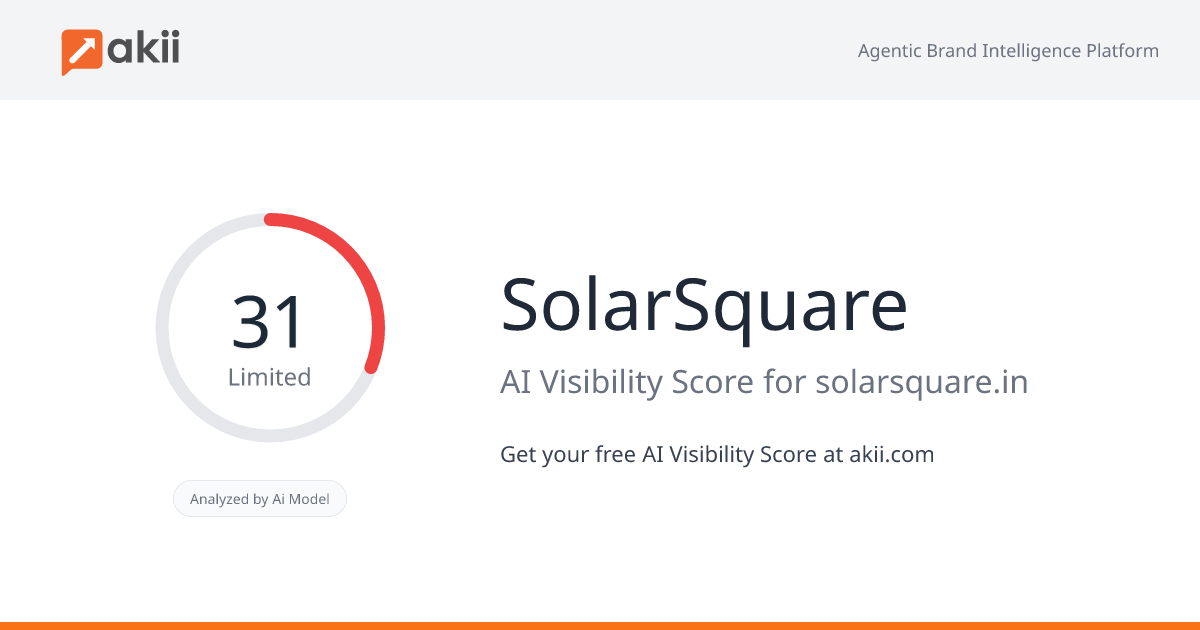 SolarSquare AI Visibility Score