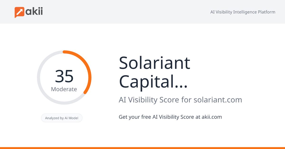 Solariant Capital LLC AI Visibility Score