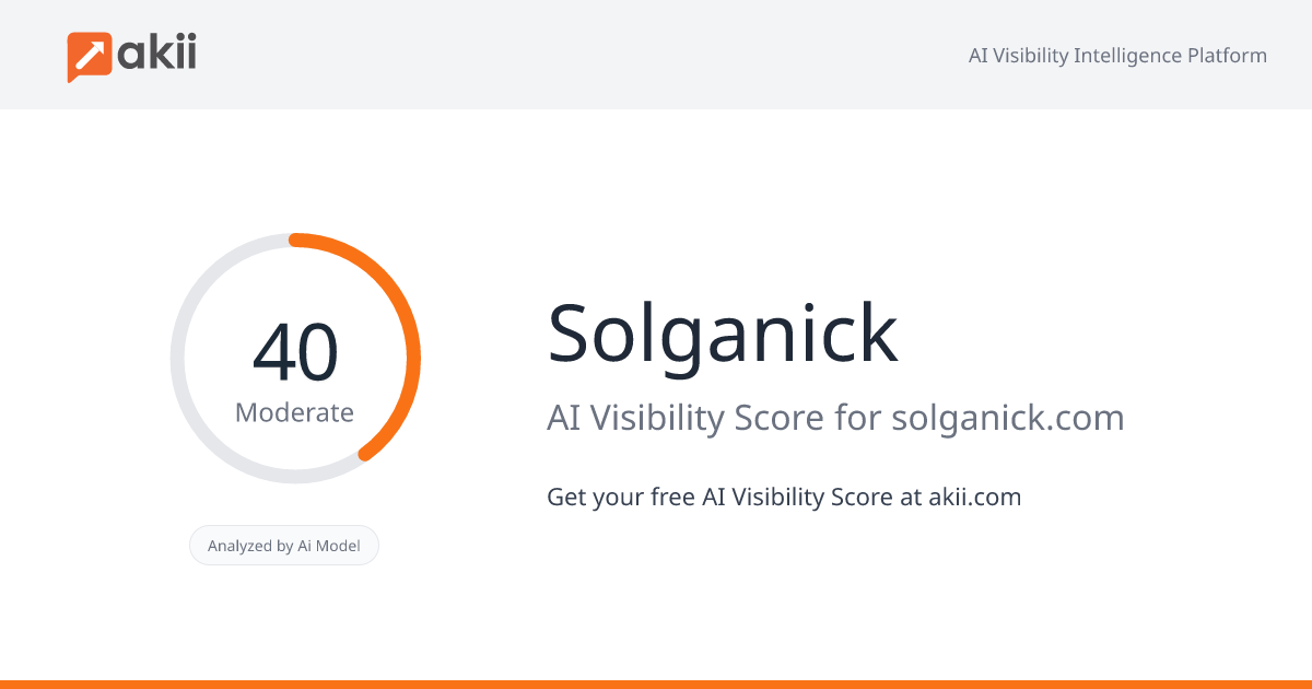 Solganick AI Visibility Score