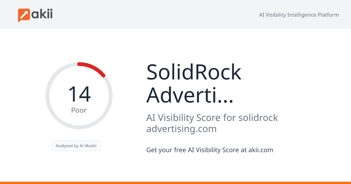 SolidRock Advertising Requisites L.L.C AI Visibility Score