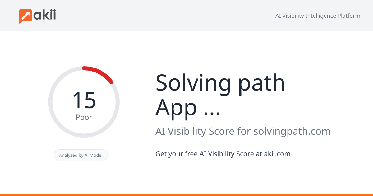 Solving path App development company AI Visibility Score