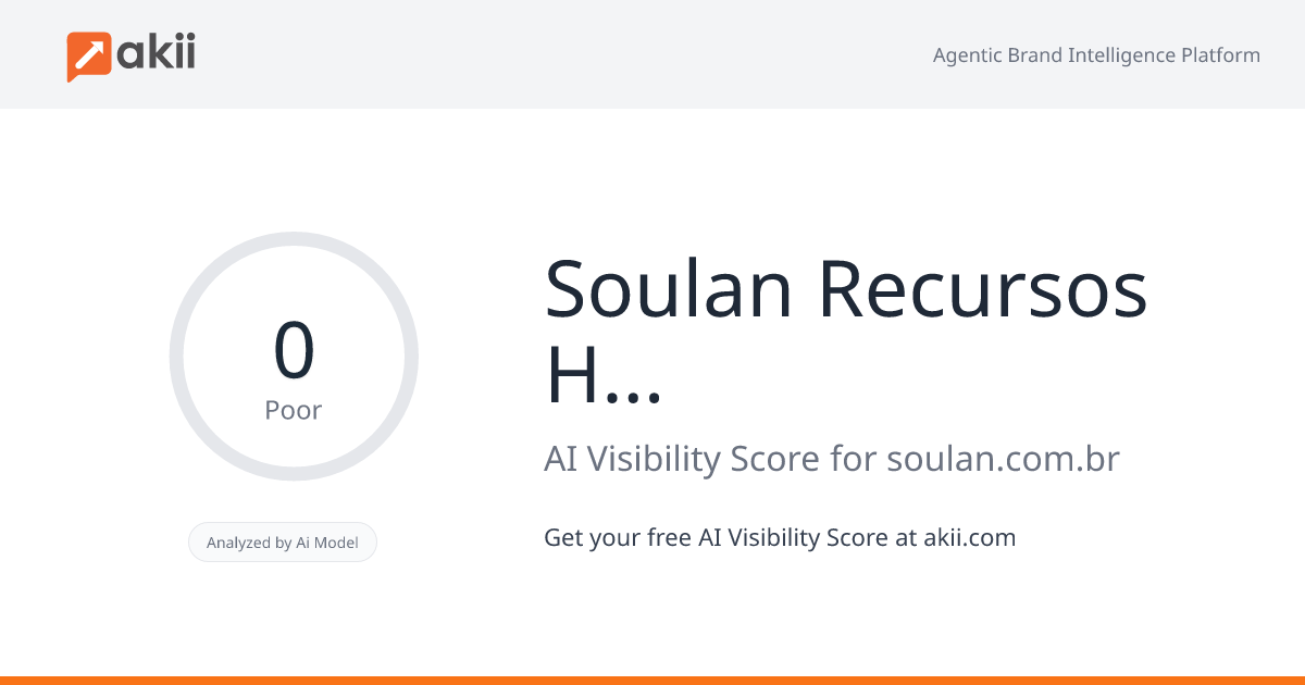 Soulan Recursos Humanos AI Visibility Score