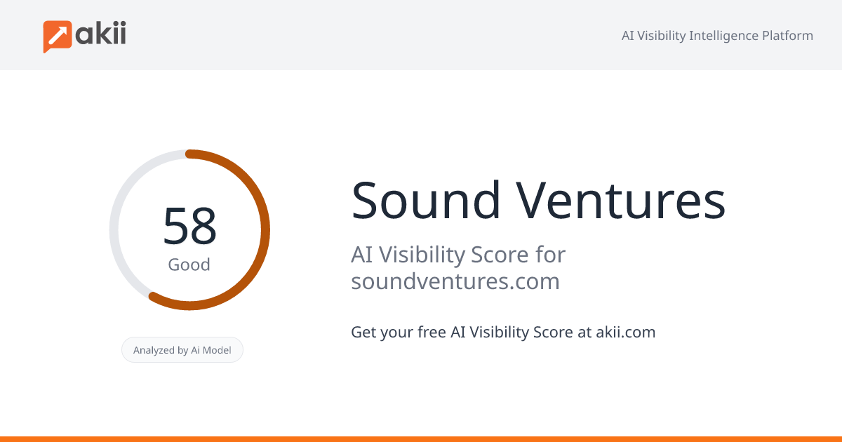 Sound Ventures AI Visibility Score
