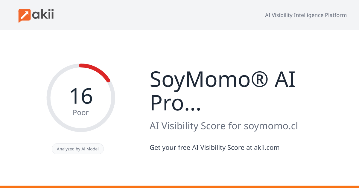 SoyMomo® - AI Products for Family Safety AI Visibility Score