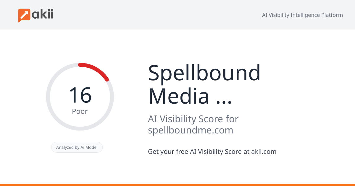 Spellbound Media & Advertising AI Visibility Score