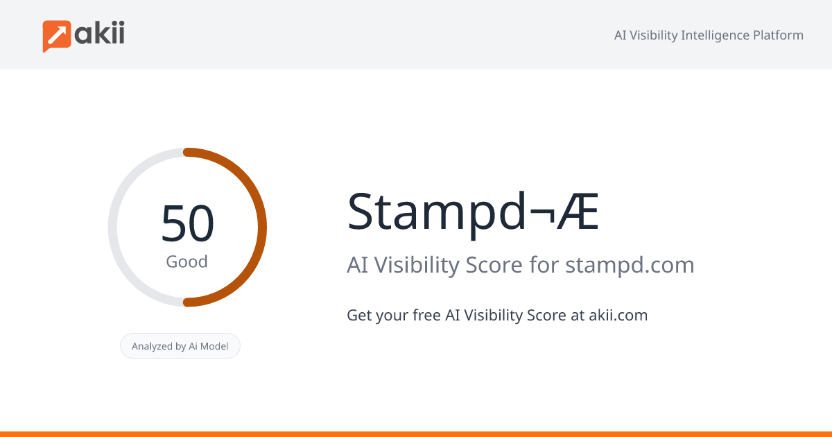 Stampd¬Æ AI Visibility Score