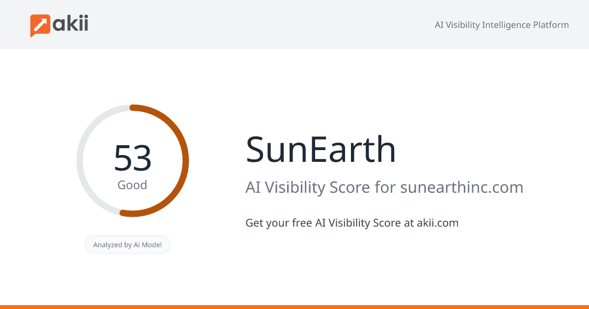 SunEarth AI Visibility Score