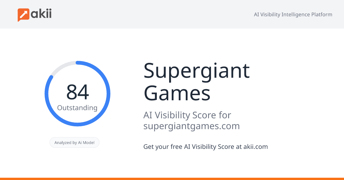 Supergiant Games AI Visibility Score