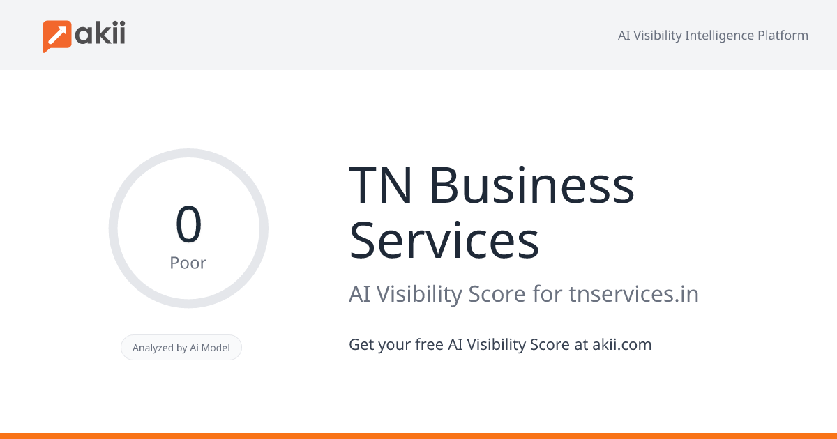 T&N Business Services AI Visibility Score
