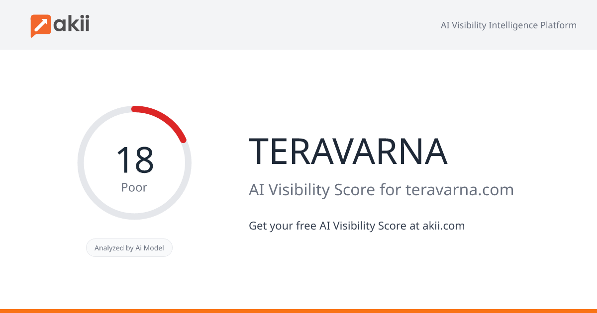 TERAVARNA AI Visibility Score