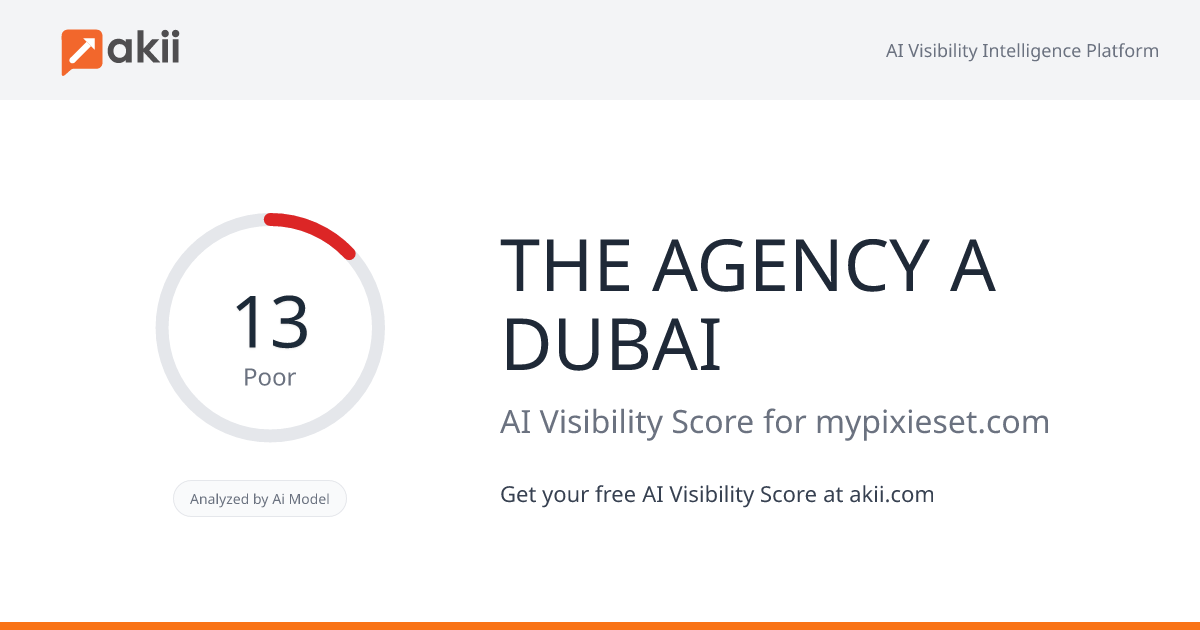 THE AGENCY A DUBAI AI Visibility Score