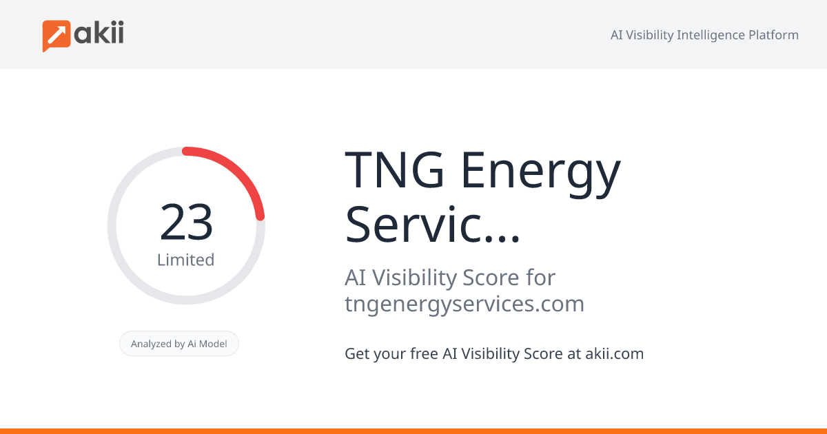 TNG Energy Services Inc. AI Visibility Score