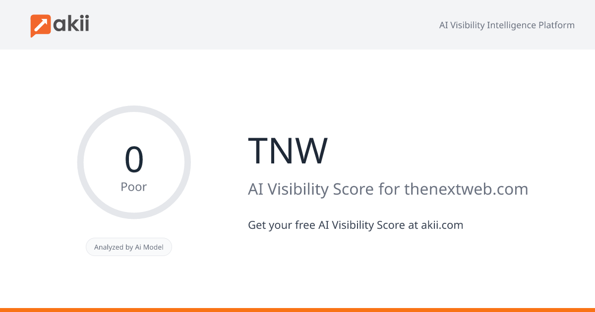 TNW AI Visibility Score