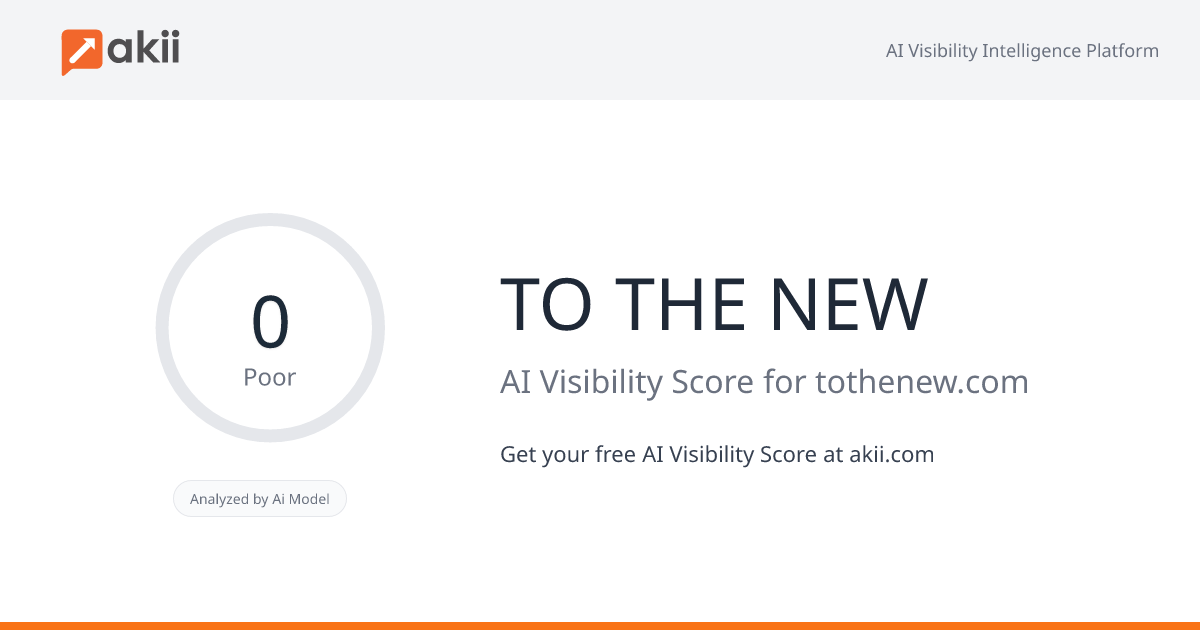 TO THE NEW AI Visibility Score