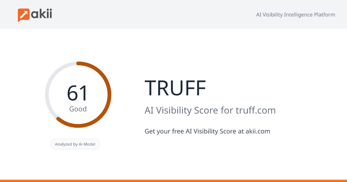 TRUFF AI Visibility Score