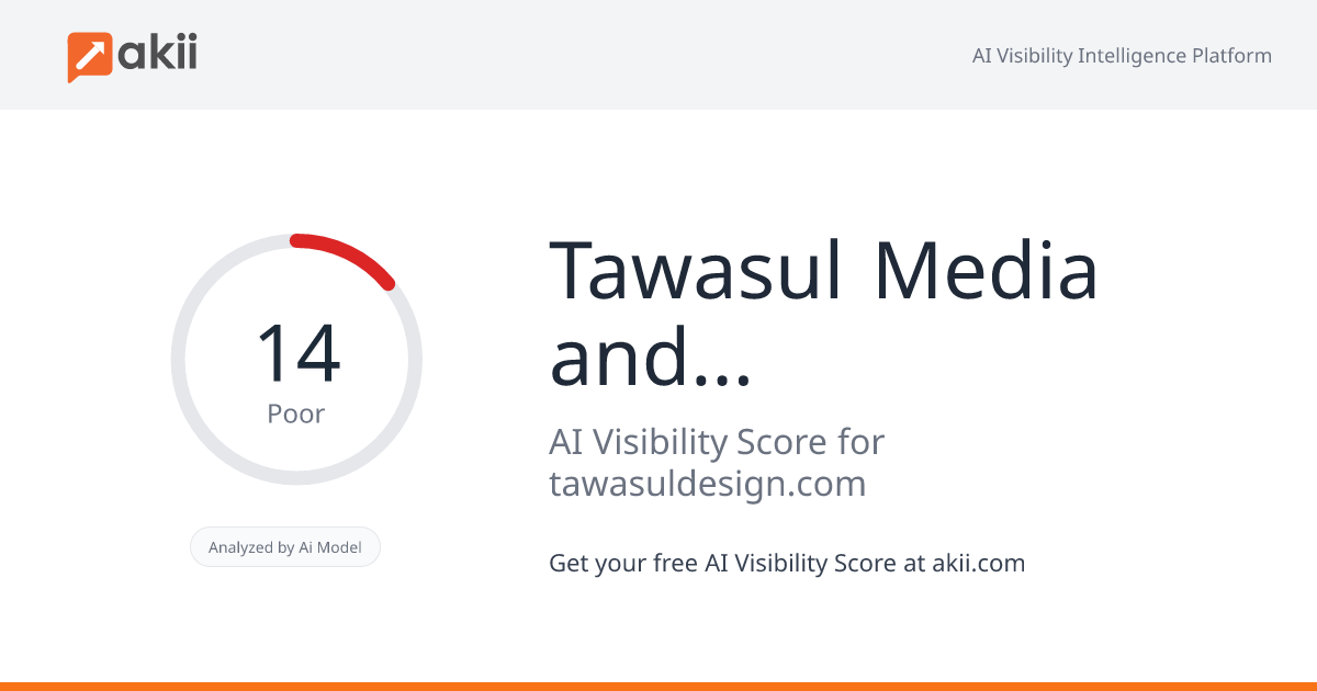 Tawasul Media and Marketing AI Visibility Score