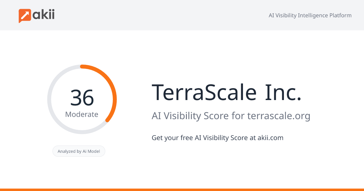TerraScale Inc. AI Visibility Score