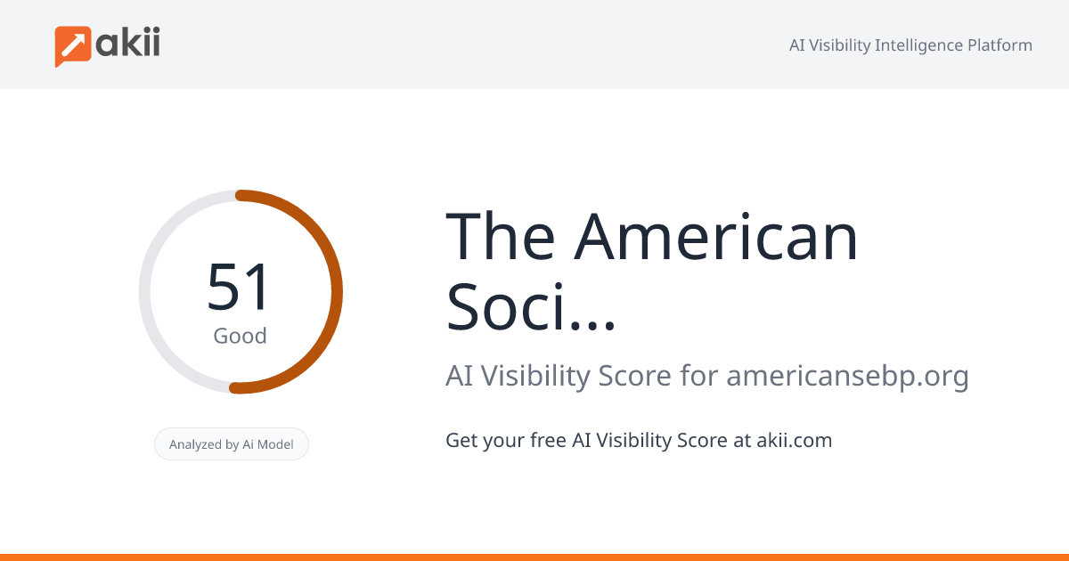 The American Society of Evidence-Based Policing AI Visibility Score