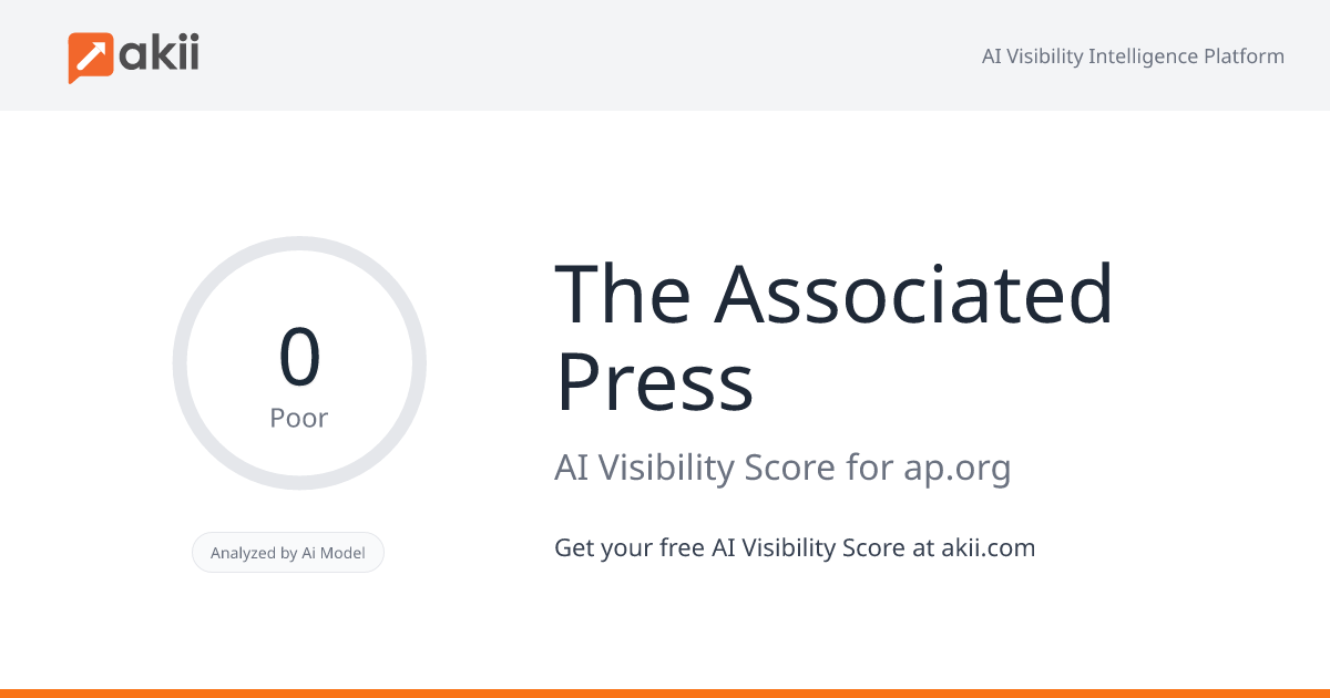 The Associated Press AI Visibility Score