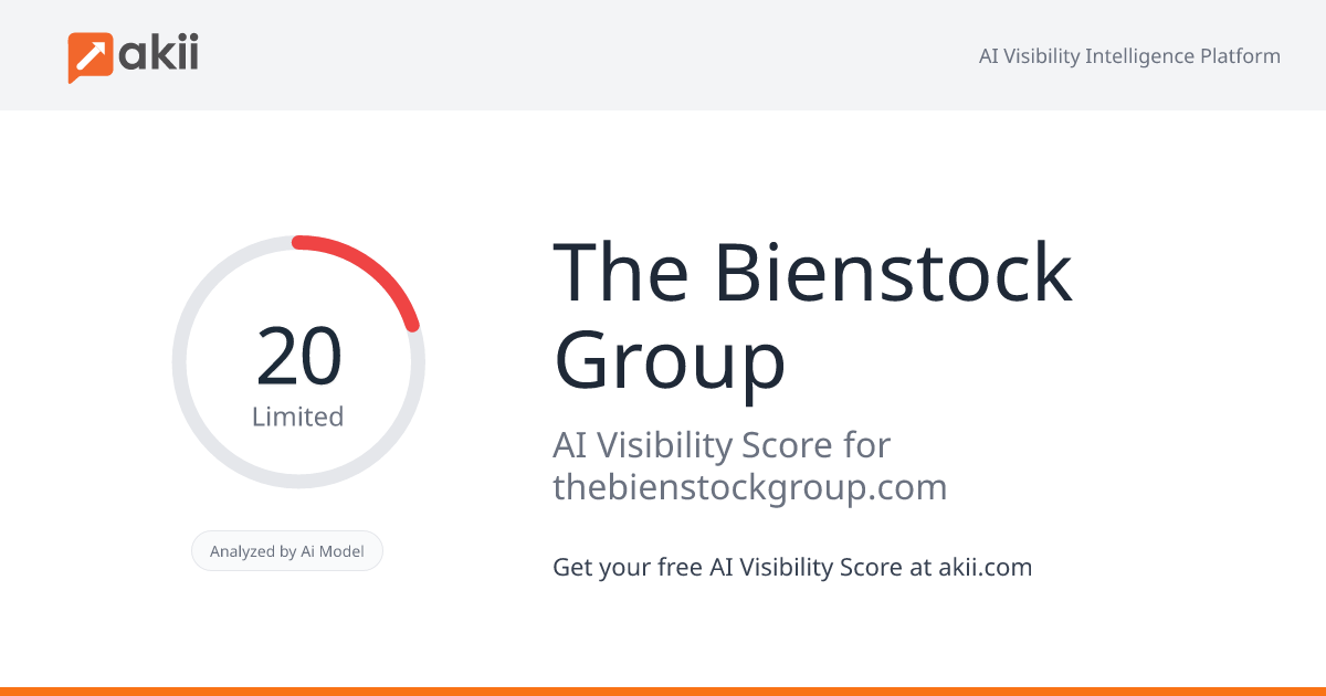 The Bienstock Group AI Visibility Score