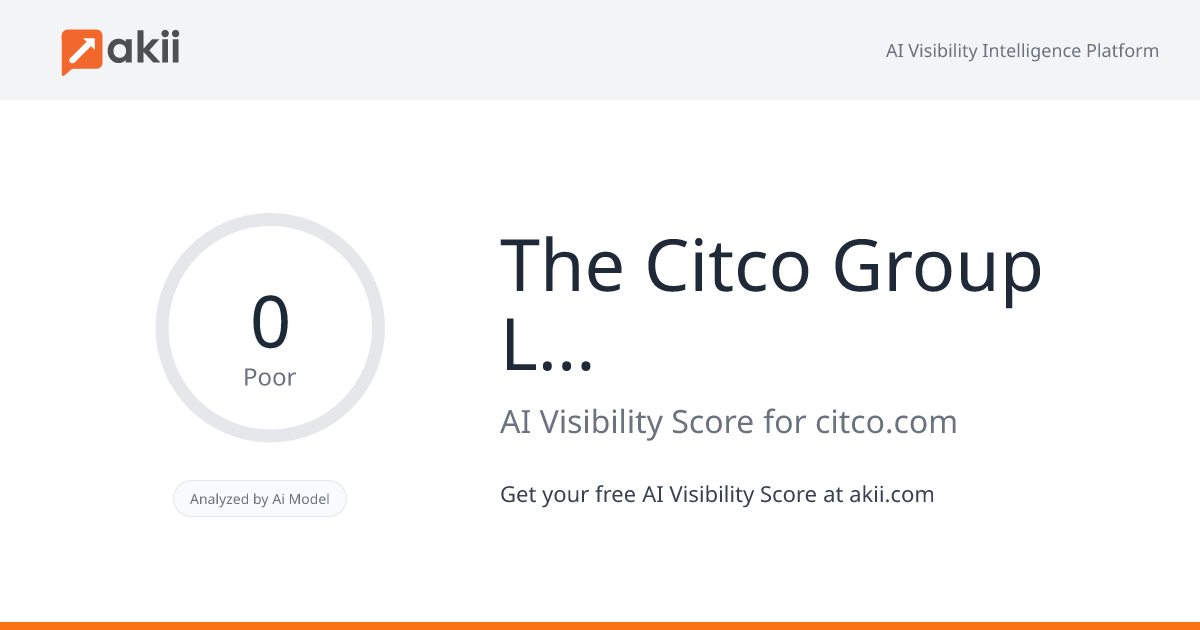 The Citco Group Limited AI Visibility Score